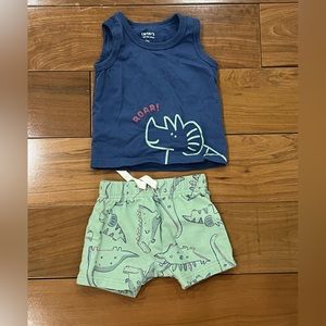 Carter’s Baby Boy - Shorts and Tank Top Outfit - Sz 9m